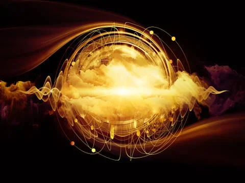 Energy of Atom Illustrazione stock
