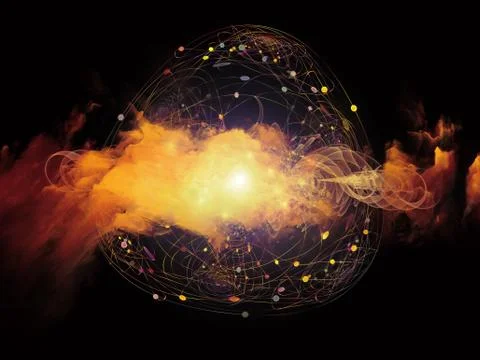 Energy of Atom Stock Illustration