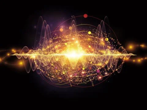 Energy of Atom Stock Illustration