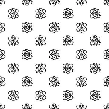 Energy atom pattern seamless vector Stock Illustration