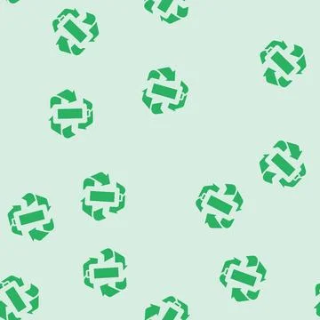 Energy backup glyph seamless pattern Illustrazione stock