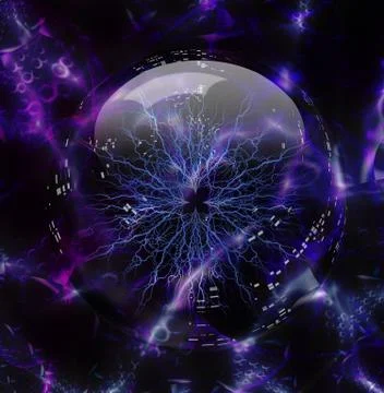 Energy ball Stock Illustration