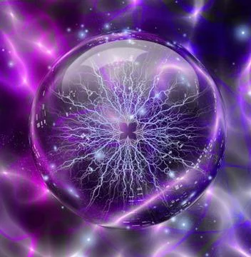 Energy ball Stock Illustration