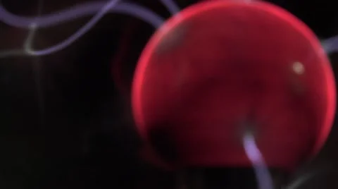 Energy ball lightning dissolve. New technologies. Stock Footage 52362079