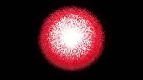Energy Ball - Red Stock Footage