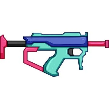 Energy blaster gun cartoon vector illustration Stock Illustration