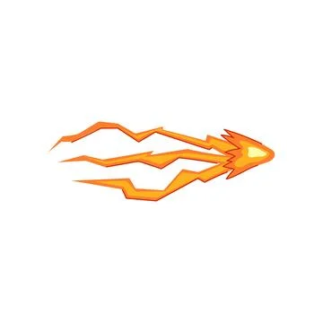 Energy blaster shoot effect graphic element on white Stock Illustration