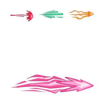 Energy blaster shoot effects for video games Stock Illustration