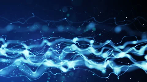 Energy blue flow seamless loop 4k (4096x2304) Stock Footage 52784762