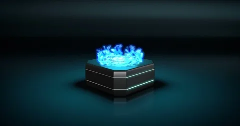 Energy Box with lightnings, loopig animation Stock Footage 105529681