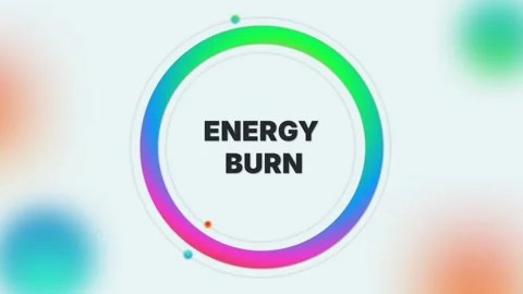 Energy Burn text animation on light gradient medical background Stock-Footage 314423210