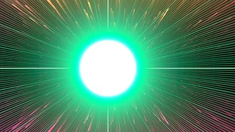 Energy Burst Flare Effect Stock Illustration