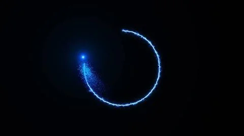 Energy circle with a flash on a black background Energy circle with a flas... Foto stock