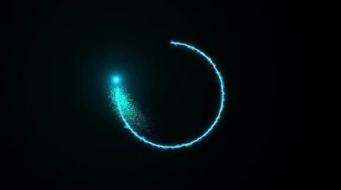 Energy circle with a flash on a black background Energy circle with a flas... Foto stock