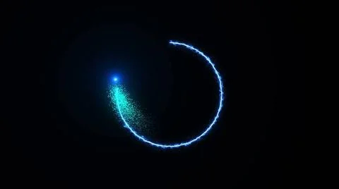 Energy circle with a flash on a black background Energy circle with a flas... Foto stock