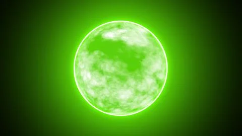Energy Circle Rainbow Sphere Ball. Abstract colorful glowing neon light spher Stock Illustration