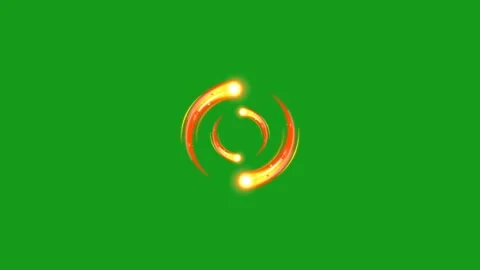 Energy circles motion graphics with green screen background Stock Footage 279699214