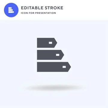 Energy Class icon vector, filled flat sign, solid pictogram isolated on white Stock Illustration