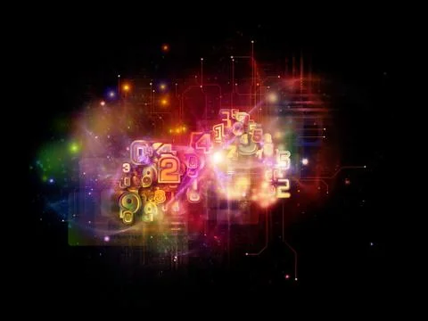 Energy of Cloud Technology Stock Illustration