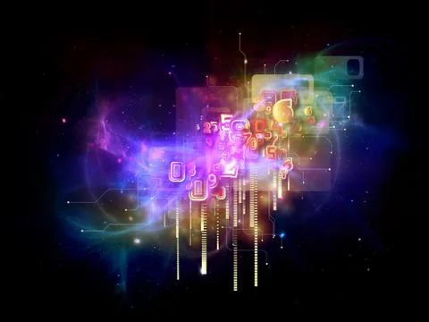 Energy of Cloud Technology Illustrazione stock