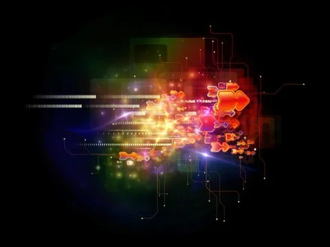 Energy of Cloud Technology Illustrazione stock