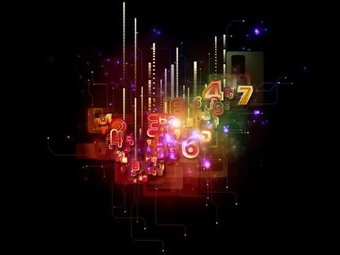 Energy of Cloud Technology Stock Illustration