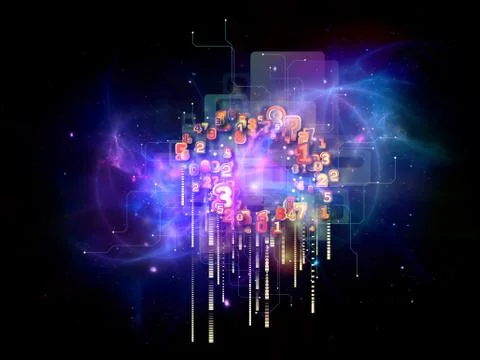 Energy of Cloud Technology 스톡 일러스트