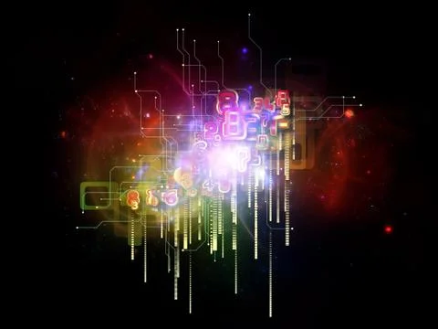 Energy of Cloud Technology 스톡 일러스트