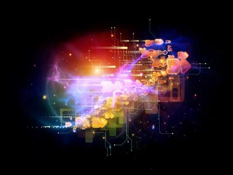 Energy of Cloud Technology Illustrazione stock