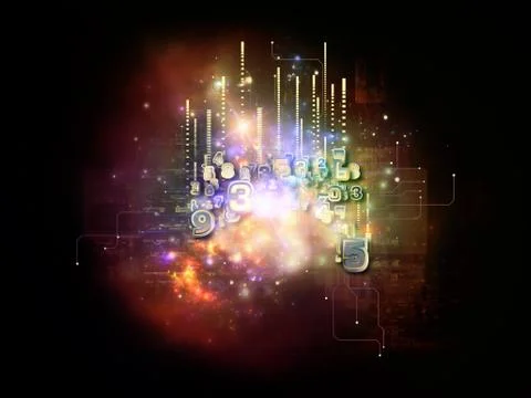 Energy of Cloud Technology 스톡 일러스트