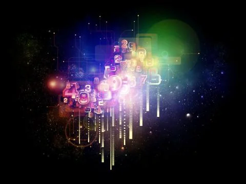 Energy of Cloud Technology Stock Illustration