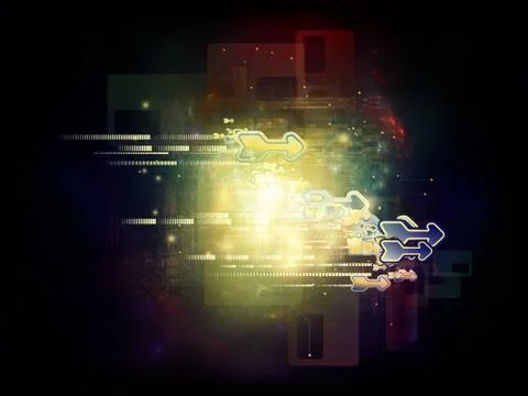 Energy of Cloud Technology Illustrazione stock