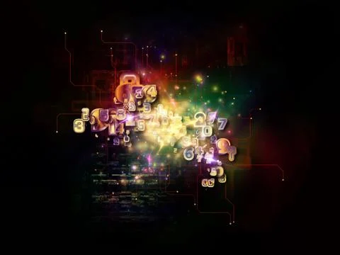 Energy of Cloud Technology 库存插图