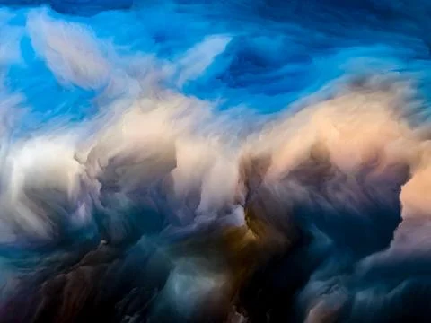 Energy of Cloudscape Illustration