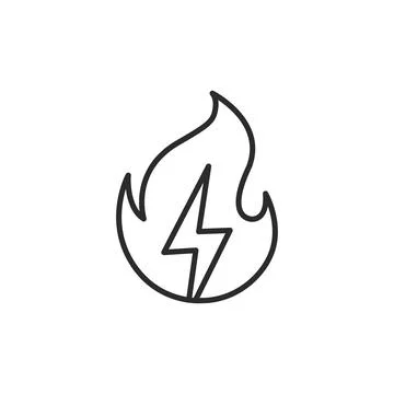Energy Combustion Icon Stock Illustration