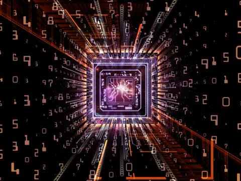 Energy of Computer 스톡 일러스트