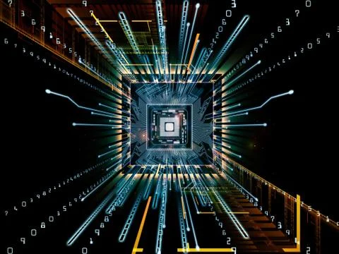 Energy of Computer Stock Illustration