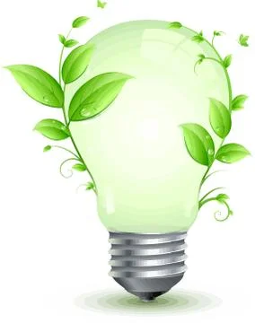 Energy conservation efficient ecology save eco illustration イラスト素材