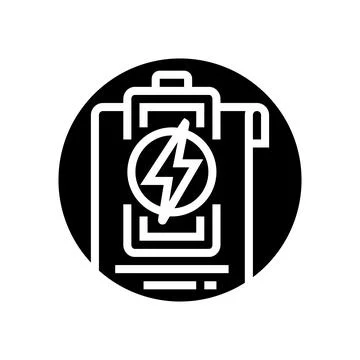 Energy conservation programs glyph icon vector illustration Stock Illustration