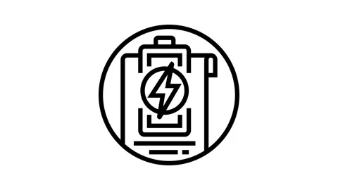 Energy conservation programs line icon animation Video stock 326129952