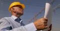 Energy Construction Inspector Check Metal Structure Plans High Voltage Pillars 4k or 4k+ Resolution