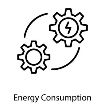 Energy Consumption Vector Stock Illustration