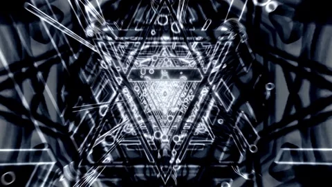 Energy Core Tunnel Reactor – Sci-Fi Cyber Tunnel VJ Loop 4K Seamless 스톡 동영상 333030056