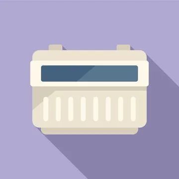 Energy counter icon flat vector. Smart consumption Stock Illustration
