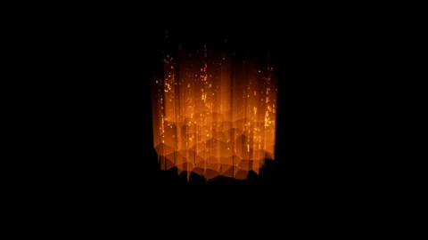 Energy crack effect on black background Stock Footage 318869178