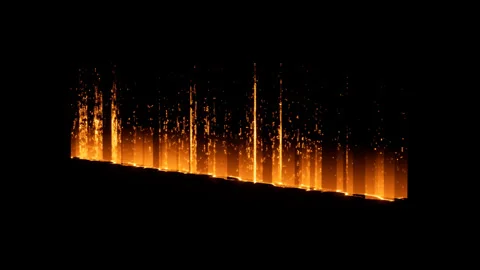 Energy crack effect on black background Stock Footage 318869815