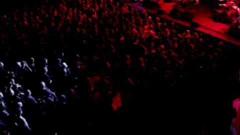 Energy of crowd people dancing and cheering to music. Stock Footage 332074054