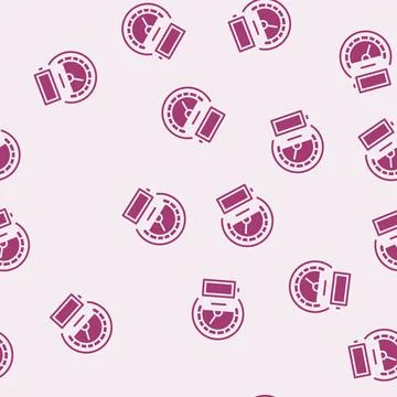 Energy density glyph seamless pattern Illustrazione stock