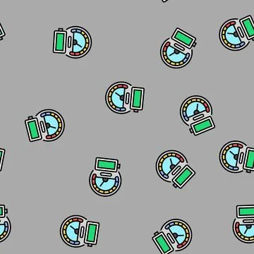Energy density vector seamless pattern Stock Illustration
