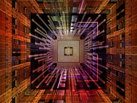 Energy of Digital Processor イラスト素材